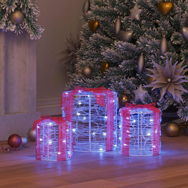 vidaXL Aj&aacute;nd&eacute;kt&aacute;ska D&iacute;sz&iacute;t&eacute;s 3 pcs K&eacute;k 20 x 20 x 21 cm Akril