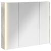 vidaXL F&uuml;rdőszobai t&uuml;k&ouml;rszekr&eacute;ny Beton Sz&uuml;rke 83,5 x 15,5 x 70 cm