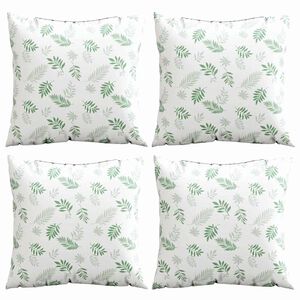 vidaXL Sz&oacute;rt P&aacute;rn&aacute;k 4 pcs Lev&eacute;l mint&aacute;zat 40 x 40 cm Poli&eacute;szter sz&ouml;vet