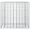 vidaXL Gabion emelt &aacute;gy Ez&uuml;st 90 x 50 x 80 cm Horganyzott ac&eacute;l
