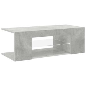 vidaXL betonsz&uuml;rke TV-szekr&eacute;ny LED l&aacute;mp&aacute;kkal 90 x 39 x 30 cm