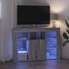 vidaXL Sarok LED TV szekr&eacute;ny Sz&uuml;rke Sonoma 100x40x68cm Faanyag