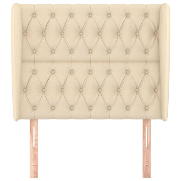 vidaXL kr&eacute;msz&iacute;nű sz&ouml;vet fejt&aacute;mla sz&aacute;rnyakkal 93 x 23 x 118/128 cm