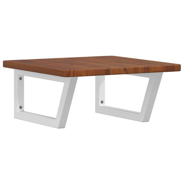 vidaXL ac&eacute;l &eacute;s t&ouml;m&ouml;r t&ouml;lgyfa falra szerelhető mosd&oacute;polc