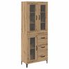 vidaXL Magasfi&uacute; Artisan t&ouml;lgy 69,5 x 34 x 180 cm Szerelt Fa