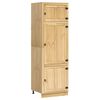 vidaXL Cabinet polcokkal SKI M&eacute;zes Barna 60 x 32 x 40 cm T&ouml;m&ouml;r fenyőfa