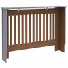 vidaXL Radiátor fedezék 2 pcs Szürke 112 x 19 x 81,5cm Faanyag