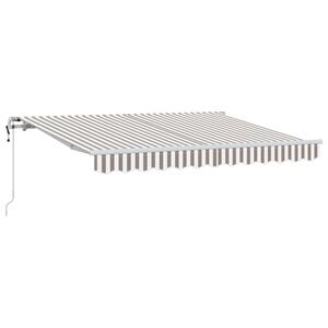 vidaXL Beh&uacute;zhat&oacute; napellenző Vil&aacute;gossz&uuml;rke &eacute;s feh&eacute;r 300 x 250 cm