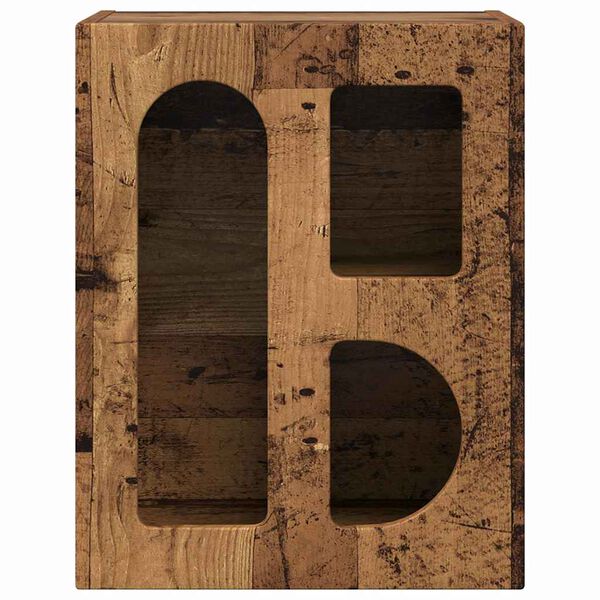 vidaXL &Eacute;jjeli asztal &Ouml;reg fa 40 x 35 x 50 cm Faanyag