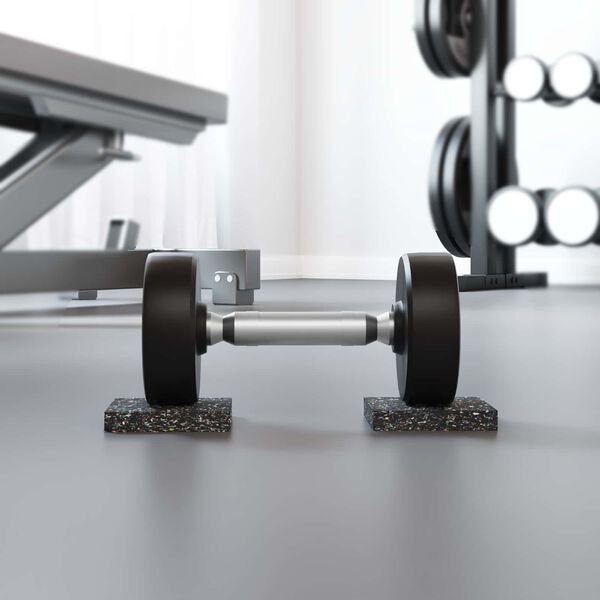 vidaXL Gumi Henger Fekete Gumi