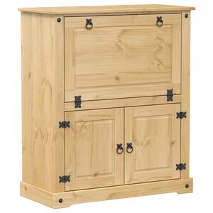 vidaXL Corona t&ouml;m&ouml;r fenyőfa bort&aacute;rol&oacute; szekr&eacute;ny 97 x 45 x 114 cm