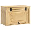 vidaXL Cabinet SKI M&eacute;zes Barna 60 x 32 x 40 cm T&ouml;m&ouml;r fenyőfa