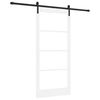 vidaXL Cs&uacute;sz&oacute; ajt&oacute; ORKDAL Feh&eacute;r 93 x 202 cm T&ouml;m&ouml;r fenyőfa &eacute;s &uuml;veg