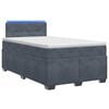 vidaXL Boxspring &aacute;gy matraccal &eacute;s LED-del S&ouml;t&eacute;tsz&uuml;rke 120 x 200 cm