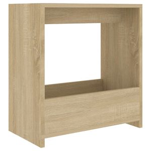 vidaXL sonoma-t&ouml;lgy sz&iacute;nű forg&aacute;cslap kisasztal 50 x 26 x 50 cm