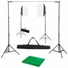 vidaXL fot&oacute;st&uacute;di&oacute;-felszerel&eacute;s softbox l&aacute;mp&aacute;kkal &eacute;s h&aacute;tt&eacute;rrel