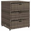 vidaXL sz&uuml;rke polyrattan kerti t&aacute;rol&oacute;szekr&eacute;ny 55 x 59 x 69 cm