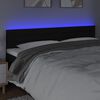 vidaXL fekete sz&ouml;vet LED-es fejt&aacute;mla 180x5x78/88 cm