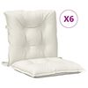 vidaXL 6 db melange kr&eacute;msz&iacute;nű sz&ouml;vet h&aacute;tt&aacute;ml&aacute;s sz&eacute;kp&aacute;rna 100x50x7 cm