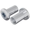 vidaXL Z&aacute;r&oacute; Anya 2 pcs Nikkel M6 x 15 mm Ac&eacute;l