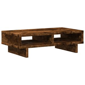 vidaXL f&uuml;st&ouml;s t&ouml;lgy sz&iacute;nű szerelt fa monitor&aacute;llv&aacute;ny 50 x 27 x 15 cm