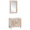 vidaXL F&uuml;rdőszoba b&uacute;tor szett 2 db Feh&eacute;r 62 x 33 x 58 cm Szerelt Fa