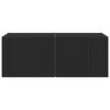 vidaXL TV Fali Szekr&eacute;ny 2 pcs Fekete 60 x 31 x 29.5 cm Faanyag