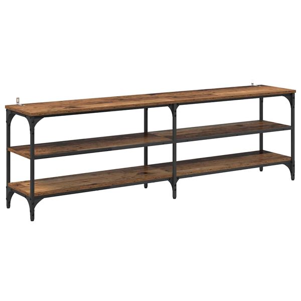 vidaXL TV szekr&eacute;ny &Ouml;reg fa 160 x 30 x 50 cm Műszaki fa &eacute;s vas