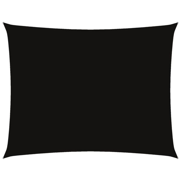 vidaXL fekete téglalap alakú oxford-szövet napvitorla 6 x 7 m