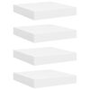 vidaXL 4 db feh&eacute;r MDF lebegő fali polc 23 x 23,5 x 3,8 cm