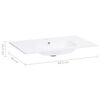 vidaXL feh&eacute;r SMC be&eacute;p&iacute;thető mosd&oacute;kagyl&oacute; 605 x 460 x 105 mm