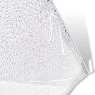 vidaXL fehér üvegszálas kempingsátor 200 x 120 x 130 cm