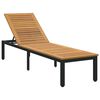 vidaXL Napoz&oacute;&aacute;gy Fekete 200 x 55 x 35 cm T&ouml;m&ouml;r Ak&aacute;cfa