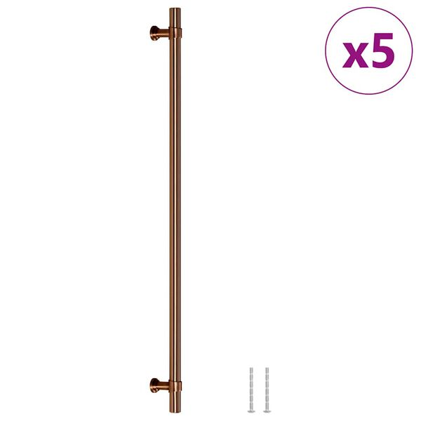 vidaXL 5 db bronz rozsdamentes ac&eacute;l szekr&eacute;nyfoganty&uacute; 320 mm