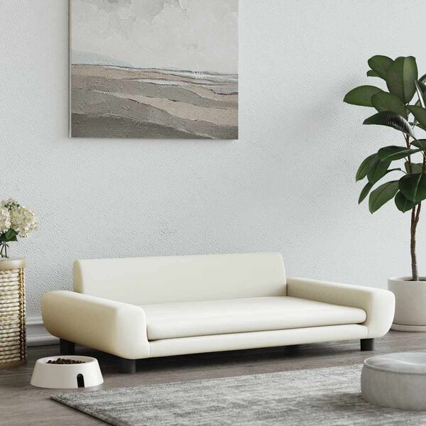 vidaXL kr&eacute;msz&iacute;nű b&aacute;rsony kutya&aacute;gy 100 x 54 x 33 cm