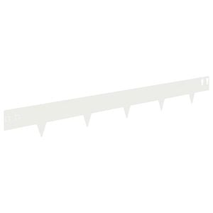 vidaXL Fűszeg&eacute;lyez&eacute;s 10 pcs 100 x 12 cm Ac&eacute;l Feh&eacute;r