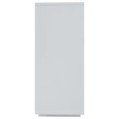 vidaXL magasfényű fehér forgácslap tálalószekrény 120 x 30 x 75 cm