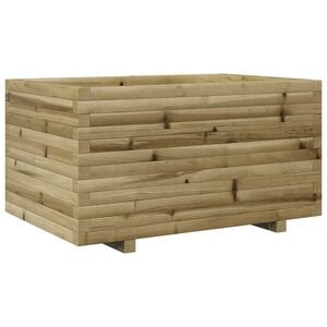 vidaXL impregn&aacute;lt fenyőfa kerti vir&aacute;gl&aacute;da 90 x 60 x 49,5 cm