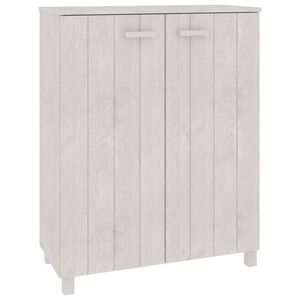 vidaXL HAMAR feh&eacute;r t&ouml;m&ouml;r fenyőfa cipőszekr&eacute;ny 85 x 40 x 108 cm