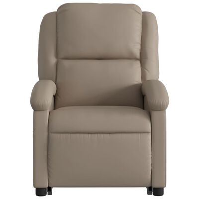 vidaXL elektromos kávészínű műbőr felállást segítő dönthető fotel