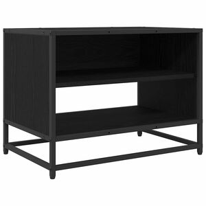 vidaXL TV egys&eacute;gek 61 x 40 x 46 cm Fekete t&ouml;lgy Szerelt fa