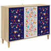 vidaXL Sz&eacute;f MAINZ Sonoma 102 x 33 x 75 cm Szerelt Fa