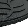 vidaXL L&eacute;pőkő 6 pcs Fekete &Oslash; 44 x 2 cm Gumi