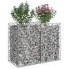 vidaXL Gabion emelt &aacute;gy Ez&uuml;st 100 x 50 x 80 cm Horganyzott ac&eacute;l