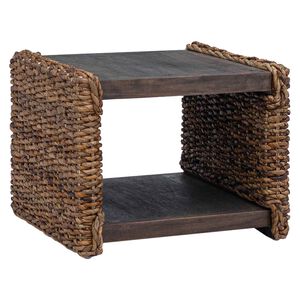 vidaXL Doh&aacute;nyz&oacute;asztal Term&eacute;szetes 45 x 45 x 45 cm T&ouml;m&ouml;r Mahag&oacute;ni Fa
