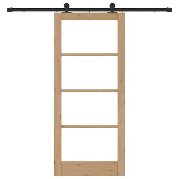 vidaXL Cs&uacute;sz&oacute; ajt&oacute; ORKDAL Term&eacute;szetes &eacute;s fekete 86 x 198,5 cm