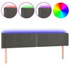 vidaXL s&ouml;t&eacute;tsz&uuml;rke b&aacute;rsony LED-es fejt&aacute;mla 163 x 16 x 78/88 cm