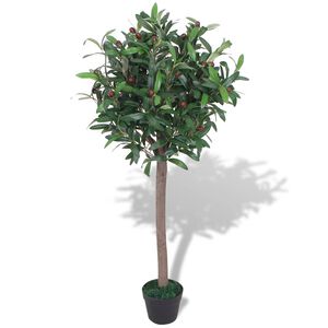 vidaXL műbab&eacute;rfa vir&aacute;gcser&eacute;ppel 120 cm z&ouml;ld