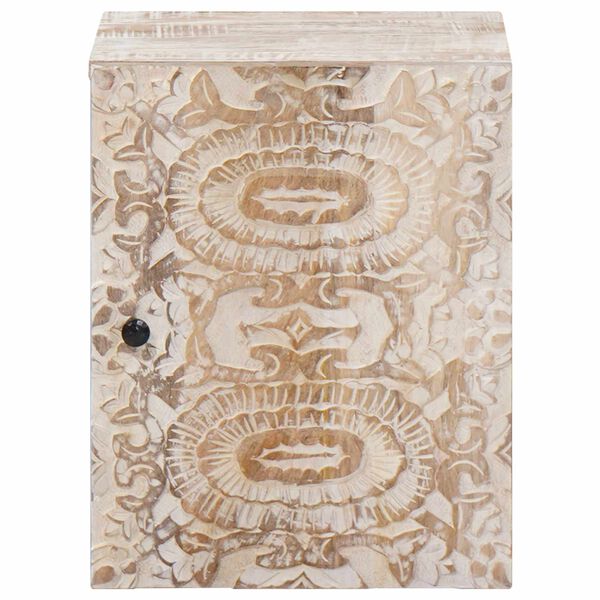 vidaXL F&uuml;rdőszobai F&uuml;ggő Szekr&eacute;ny t&aacute;rol&oacute;val Feh&eacute;r 38 x 33,5 x 48 cm