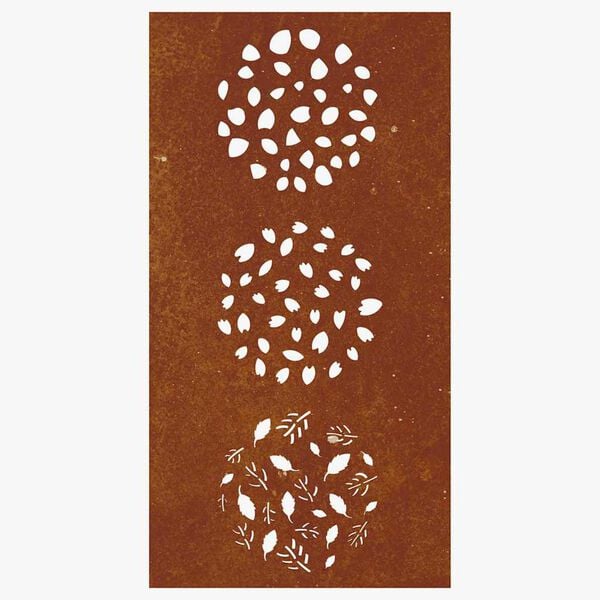 vidaXL lev&eacute;lmint&aacute;s corten ac&eacute;l kerti fald&iacute;sz 105 x 55 cm